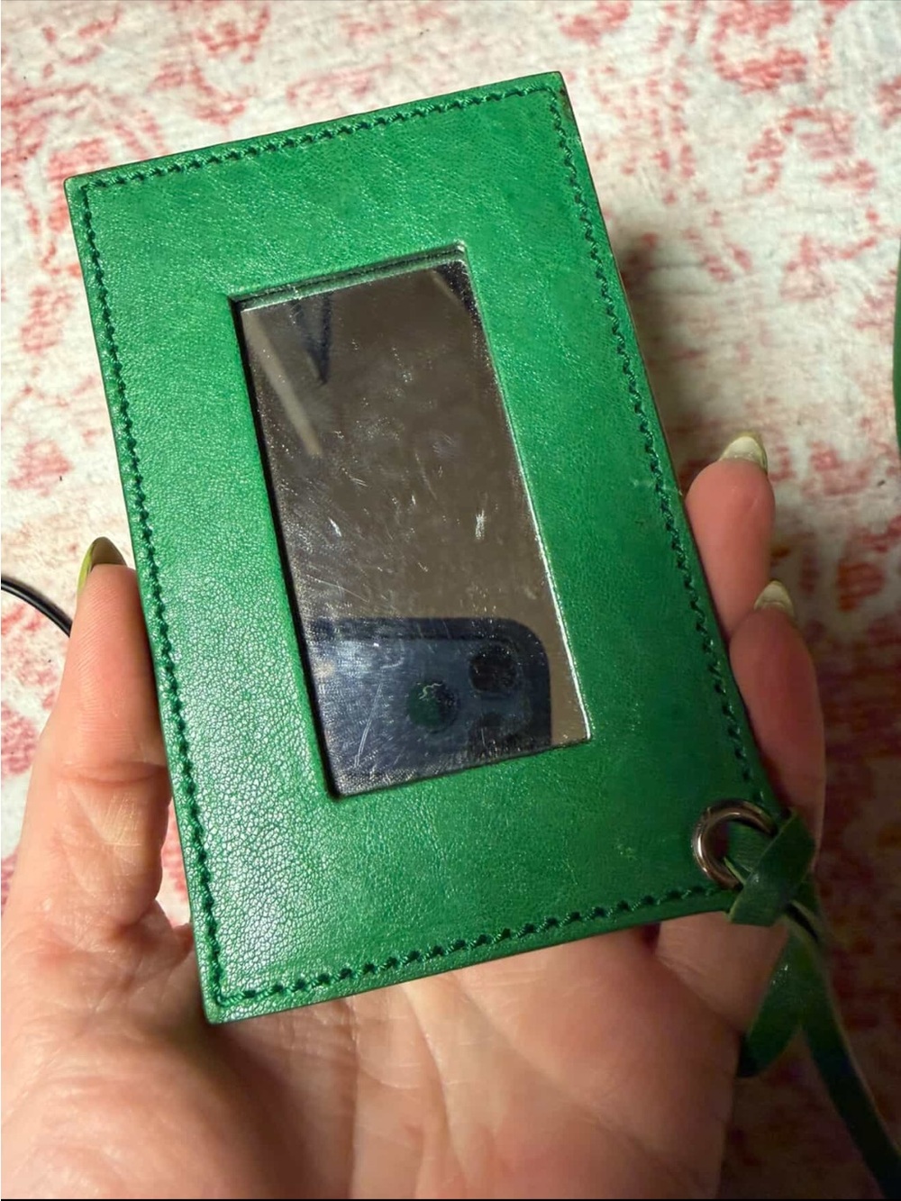 💯Auth! *RARE* VINTAGE! BALENCIAGA CITY WHISTLE BAG Green Leather Silver Hardware - Picture 7 of 16